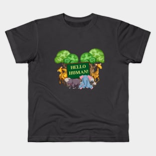 Safari Animals art Kids T-Shirt